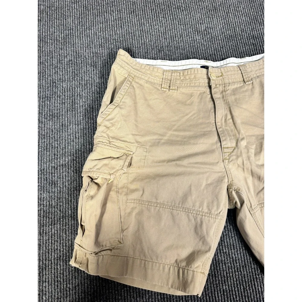 Polo Ralph Lauren Cargo Chino Shorts Mens 42 Khaki Baggy Relaxed Fit 11